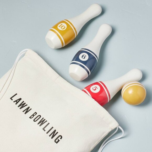 13pc Wood Lawn Bowling Set - Hearth & Hand Magnolia - Target 2023 - Picture 3 of 5